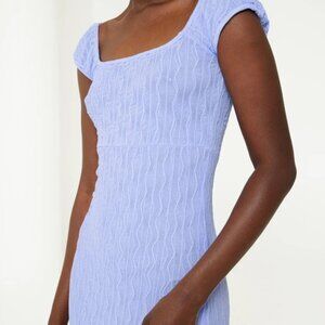 New With Tags Find Me Now Ross Cap Sleeve Midi Dress - Size Small Blue Bell